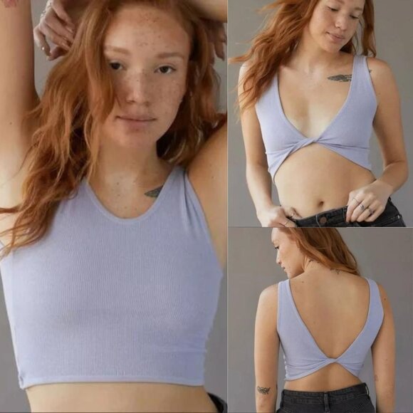 Urban Outfitters Out from Under Wrap It Up Seamless Tank Top Blue Women's M/L - Picture 1 of 4